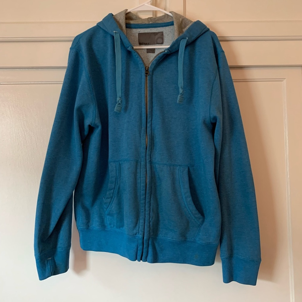 Medium Blue Zip Old Navy Hoodie Sweatshirt